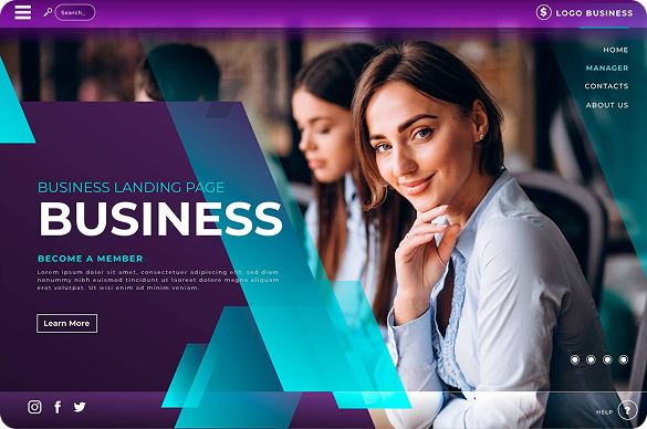 Exemplo de projeto (business landing page)